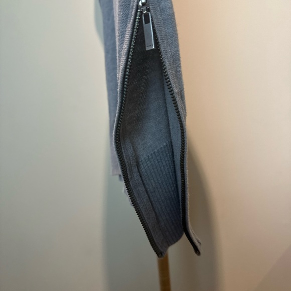 MEXX turtleneck short sleeve gray sweater size M - Picture 6 of 9